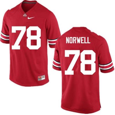 NCAA Ohio State Buckeyes Men's #78 Andrew Norwell Red Nike Football College Jersey NRJ8345PK